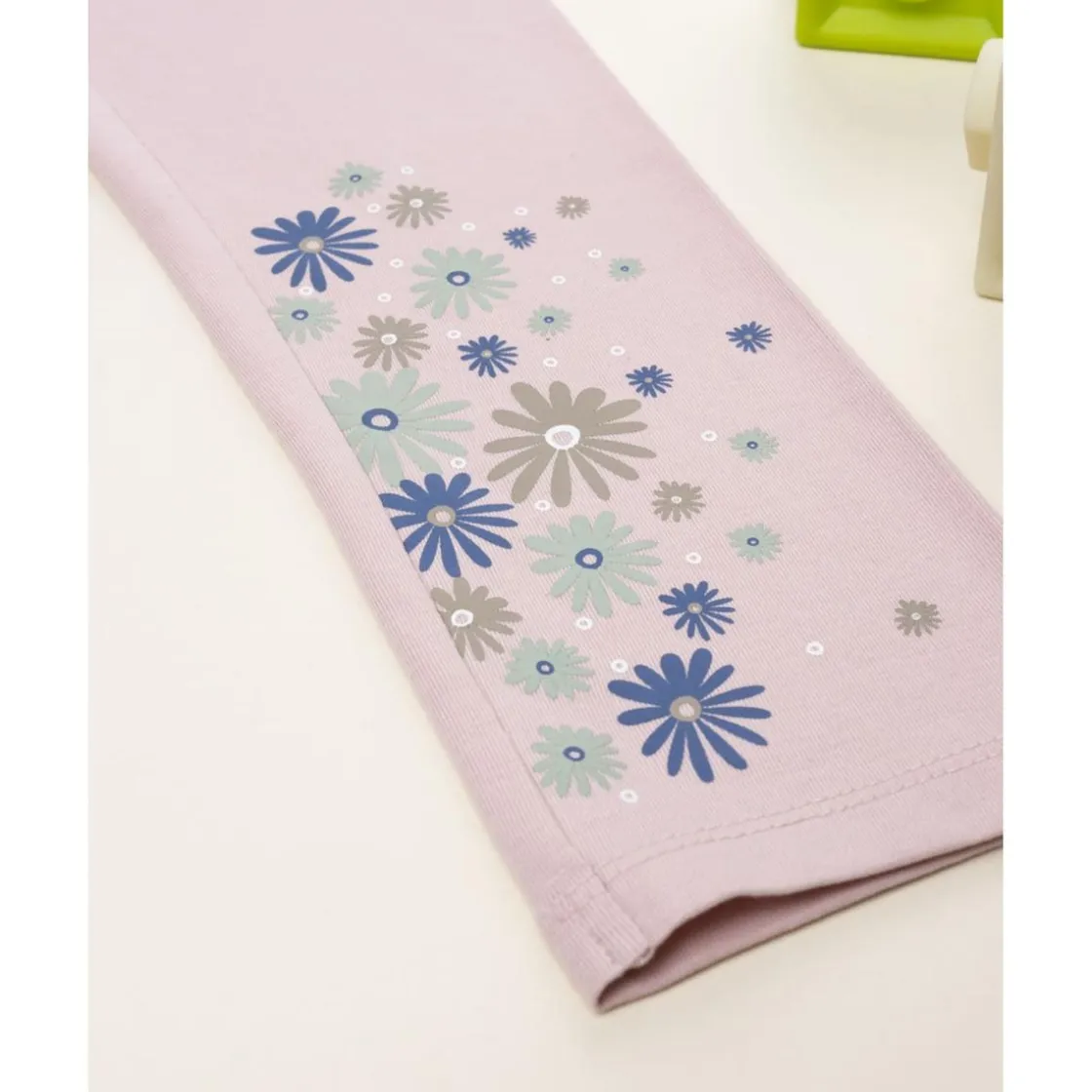 Prenatal Leggings niña rosa con flores