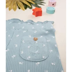 Prenatal Leggings niña verde canalé