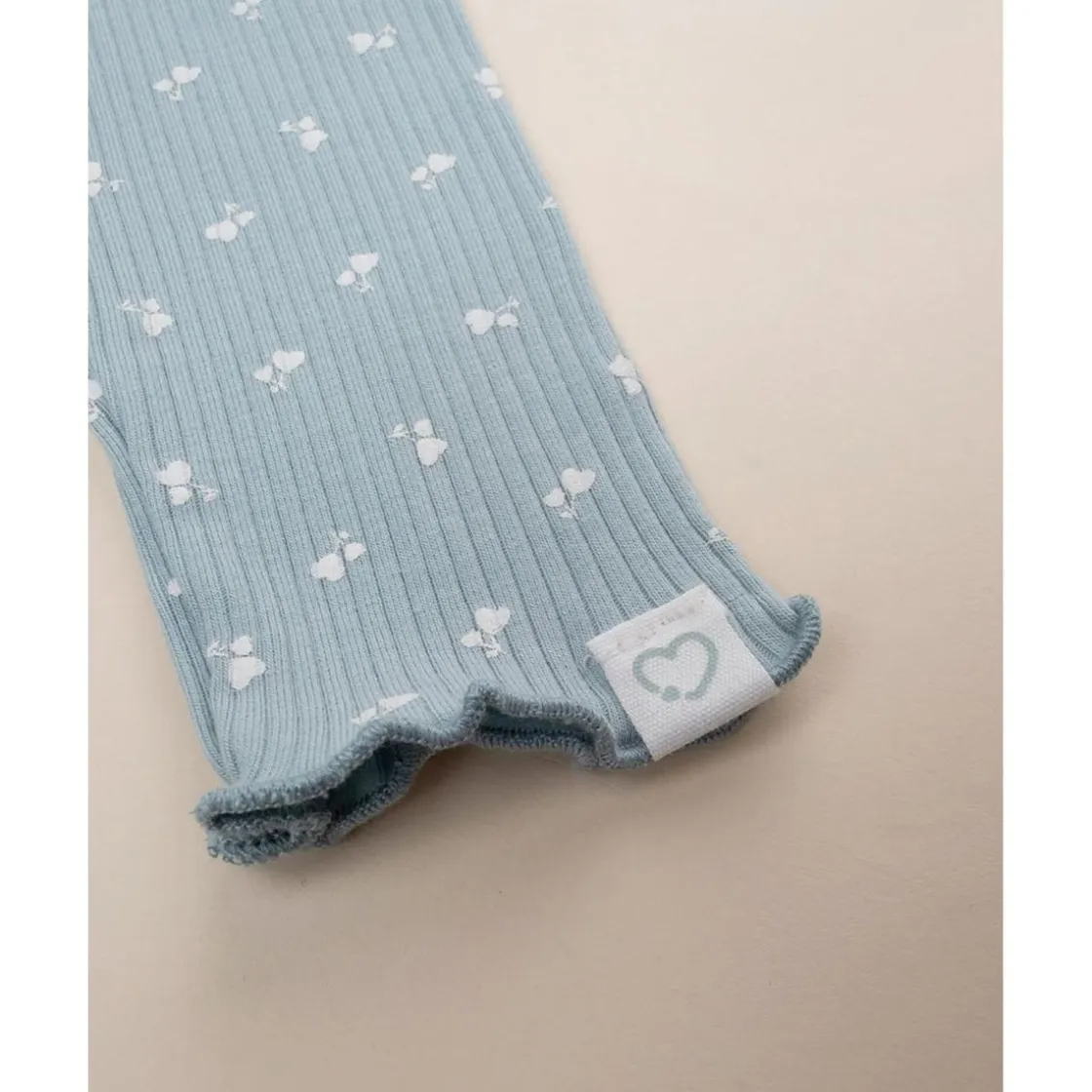 Prenatal Leggings niña verde canalé