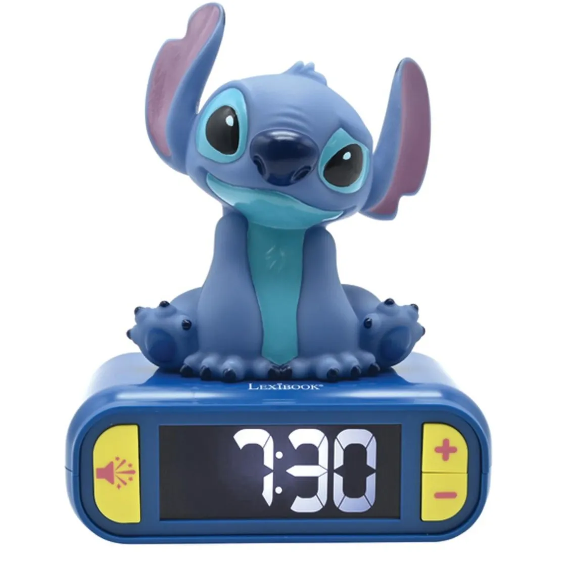 LEXIBOOK - Despertador 3D digital Stitch Disney