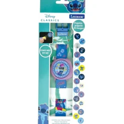LEXIBOOK - Reloj proyector digital Stitch Disney