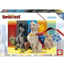 EDUCA BORRAS Liga de Super-Mascotas: rompecabezas de 200 piezas grandes, tamaño montado 40 x 28 cm* Juegos Y Puzzles