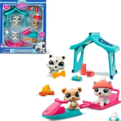 BANDAI Littlest Pet Shop - Día de nieve* Coleccionables Y Mini Mundos