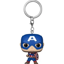 FUNKO UK LIMITED Llavero Funko Pocket Pop! - Marvel - Capitán América