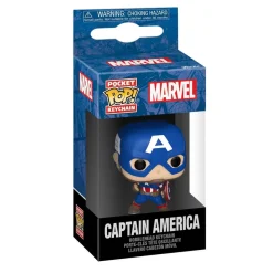 FUNKO UK LIMITED Llavero Funko Pocket Pop! - Marvel - Capitán América
