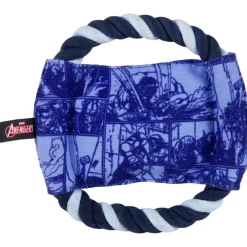 ARTESANIA CERDÁ Los vengadores - Cuerda dental disco para perro con sonidos