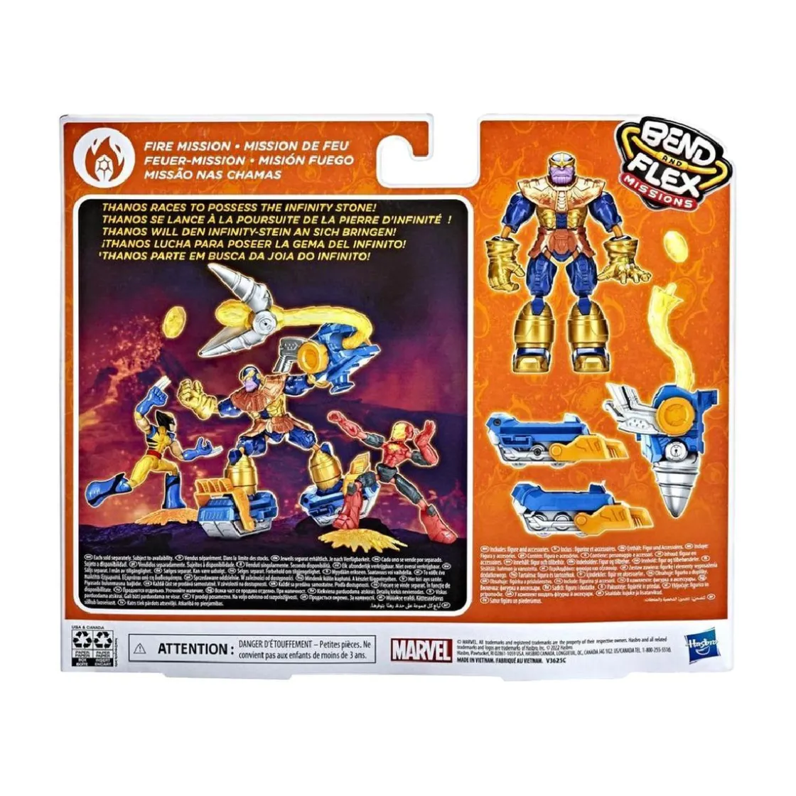 HASBRO EU TRADING Los Vengadores - Thanos - Figura Bend and Flex