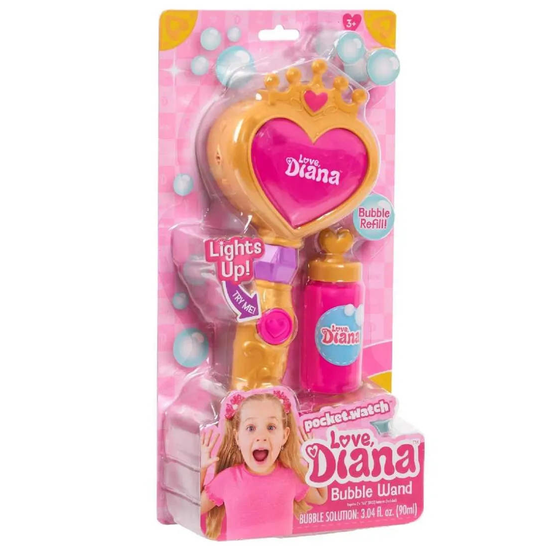 FAMOSA Love Diana - Varita de burbujas con luz* Muñecas
