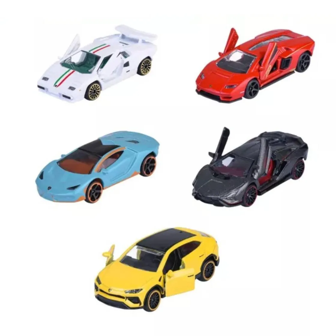 MAJORETTE - Lamborgini - 5 Coches