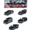 MAJORETTE TOYS Majorette - Set de 5 coches de juguete negros con ruedas giratorias ㅤ