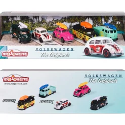 MAJORETTE TOYS Majorette - Set de 5 vehículos Volkswagen The Originals, escala 1:64, partes en metal ㅤ* Vehículos Y Circuitos