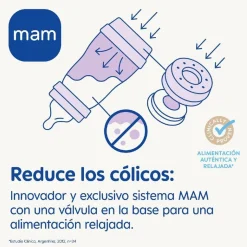 MAM - Biberón Easy Start anticólicos 160ml Azul* Biberones Y Chupetes·Biberones