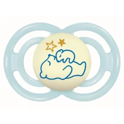 MAM - Chupete Perfect Night silicona brillante +6 meses azul