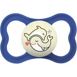MAM - Chupete Supreme Night silicona mate +6 meses azul
