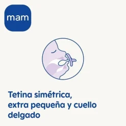MAM - Pack 2 chupetes Comfort silicona 0-3 meses neutro