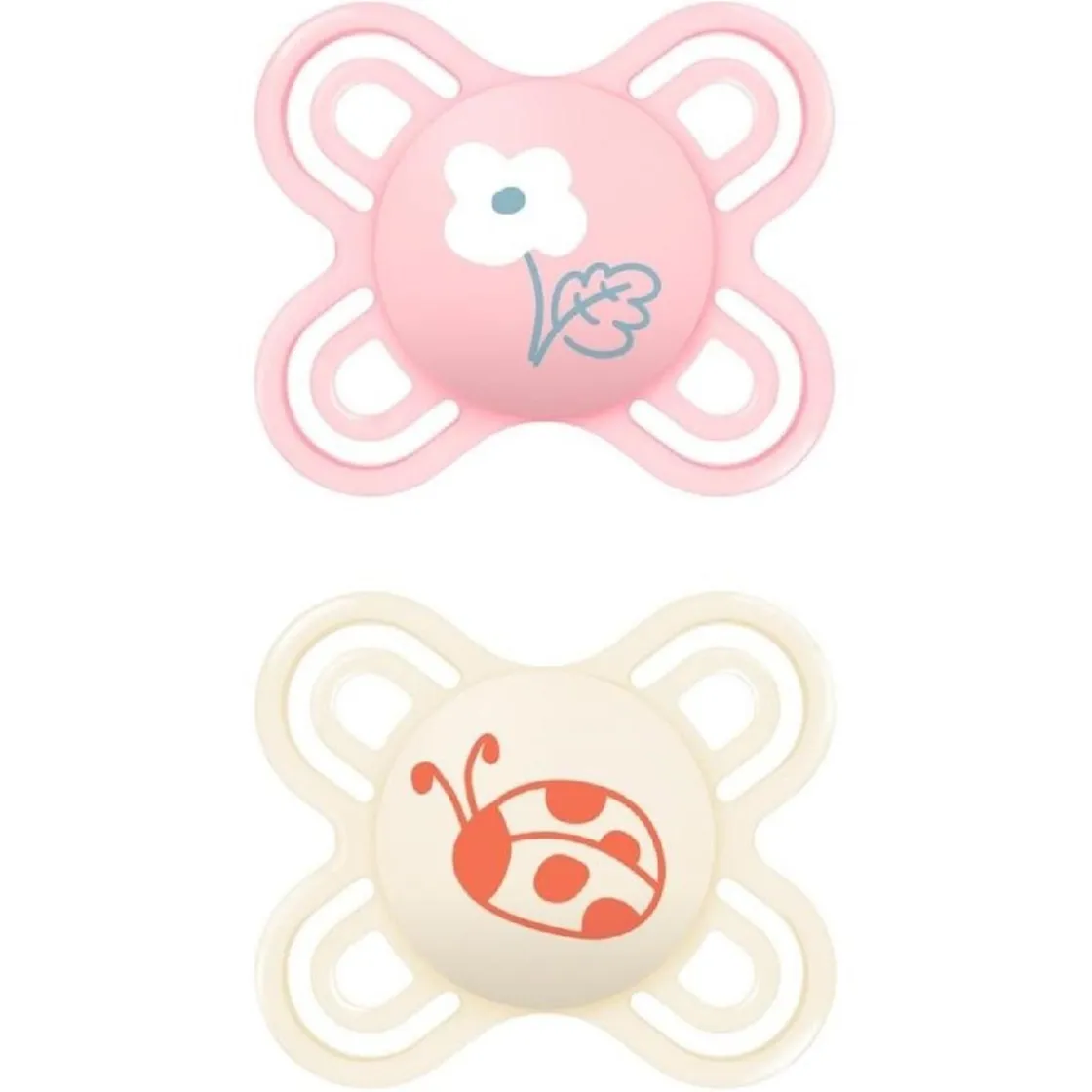 MAM - Pack 2 chupetes Perfect Start silicona mate 0-2 meses rosa
