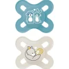 MAM - Pack 2 chupetes Start silicona mate 0-2 meses azul