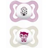 MAM - Pack 2 chupetes Supreme silicona mate 2-6 meses rosa