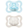 MAM - Pack 2 chupetes Supreme silicona mate 2-6 meses azul