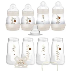 MAM - Set de biberones anticólicos Welcome to the World Easy Start beige* Biberones Y Chupetes·Biberones