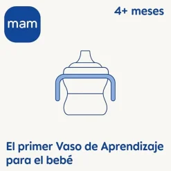 MAM - Vaso de Aprendizaje 150ml Azul* Preparación Comida Y Accesorios·Tazas Y Vasos