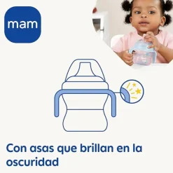 MAM - Vaso de Aprendizaje 150ml Azul* Preparación Comida Y Accesorios·Tazas Y Vasos