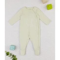 Prenatal Mameluco verde con flores estilizadas* Recién Nacido·Ropa Y Accesorios|Ropa Y Accesorios·Peleles