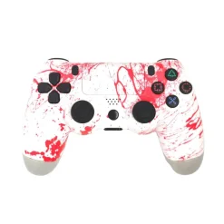 KLACK EUROPE Mando Bluetooth inalámbrico para PS4 blanco* Videojuegos