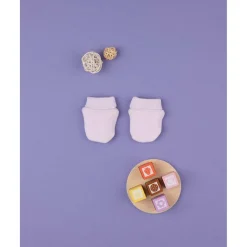 Prenatal Manoplas de felpa rosa para recién nacida