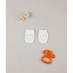 Prenatal Manoplas para niña "Corazón"* Primeras Salidas·Gorros, Viseras Y Manoplas|Recién Nacido·Primeras Salidas