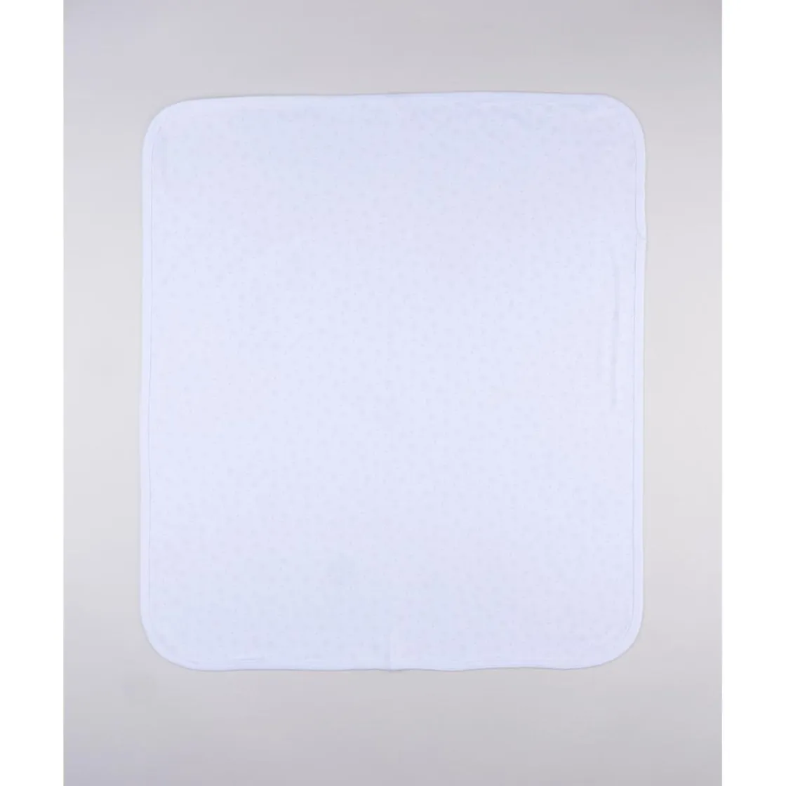 Prenatal Manta blanca con estampado gris para recién nacido