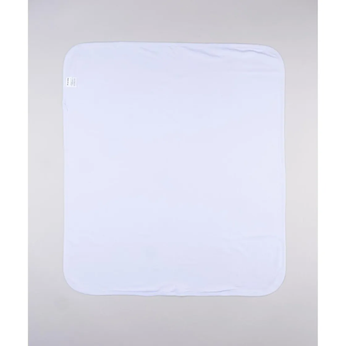 Prenatal Manta blanca con estampado gris para recién nacido