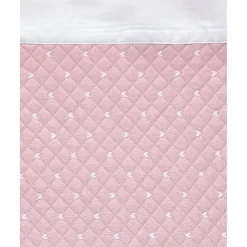 Prenatal Manta de verano rosa con borde blanco