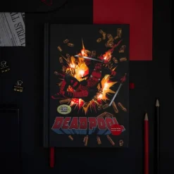 GRUPO ERIK Marvel - Cuaderno A5 con luz Deadpool