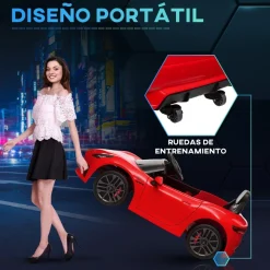 AIYAPLAY Maserati Gran Turismo Folgore eléctrico Rojo* Vehículos De Batería O A Pedales