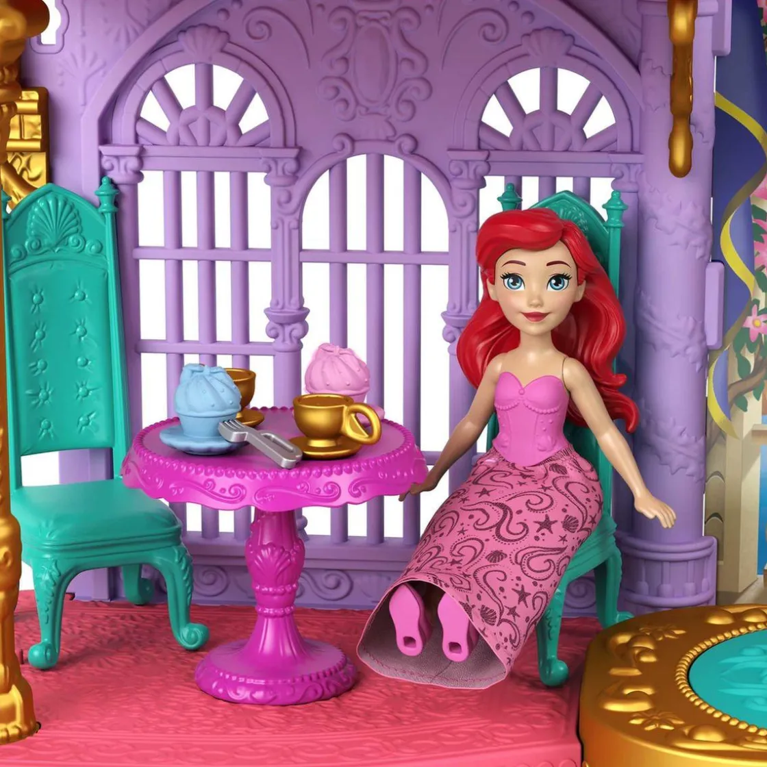 MATTEL - Castillo de Ariel mini casa de muñecas con figura y accesorios ㅤ