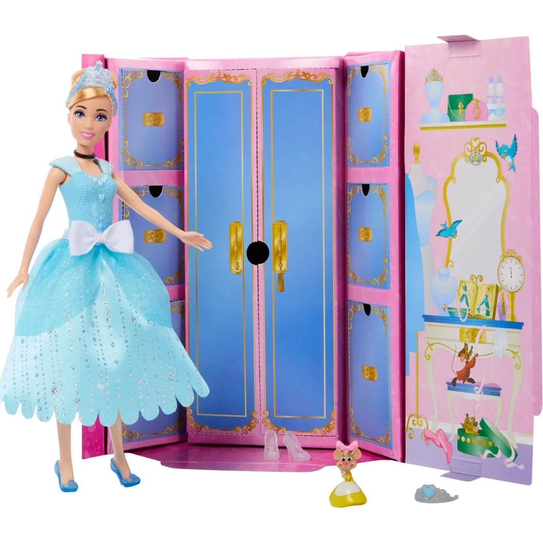 MATTEL - Cenicienta - Muñeca Princesa Cenicienta con Accesorios de Moda ㅤ* Muñecas