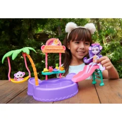 MATTEL - Enchantimals - Piscina infantil con tobogán y figuras ㅤ* Muñecas