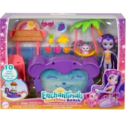 MATTEL - Enchantimals - Piscina infantil con tobogán y figuras ㅤ* Muñecas