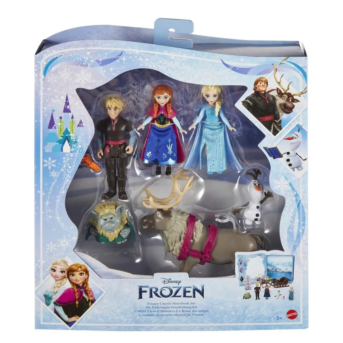 MATTEL - Frozen - Pack 6 figuras Disney Frozen juguete ㅤ