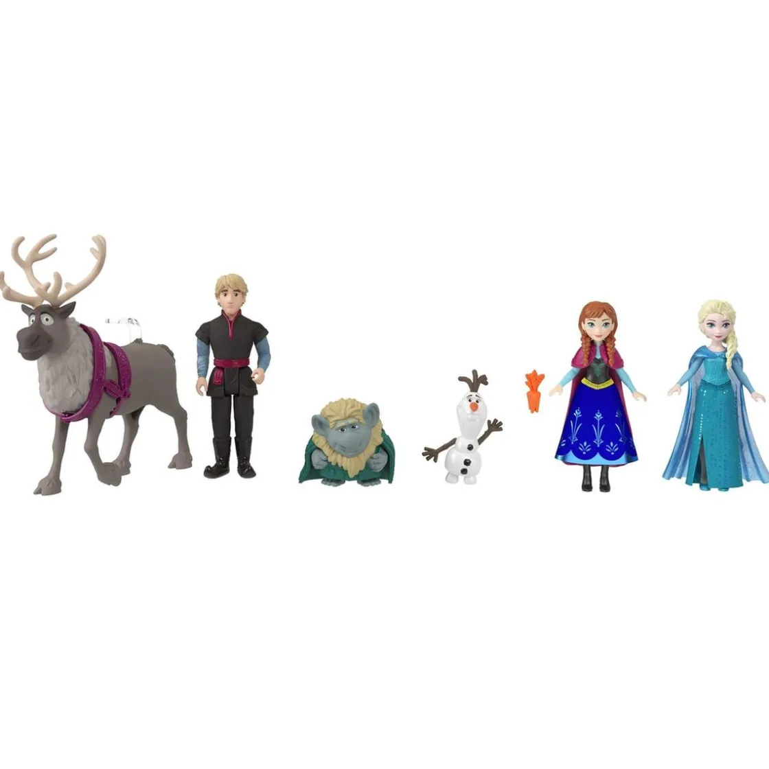 MATTEL - Frozen - Pack 6 figuras Disney Frozen juguete ㅤ