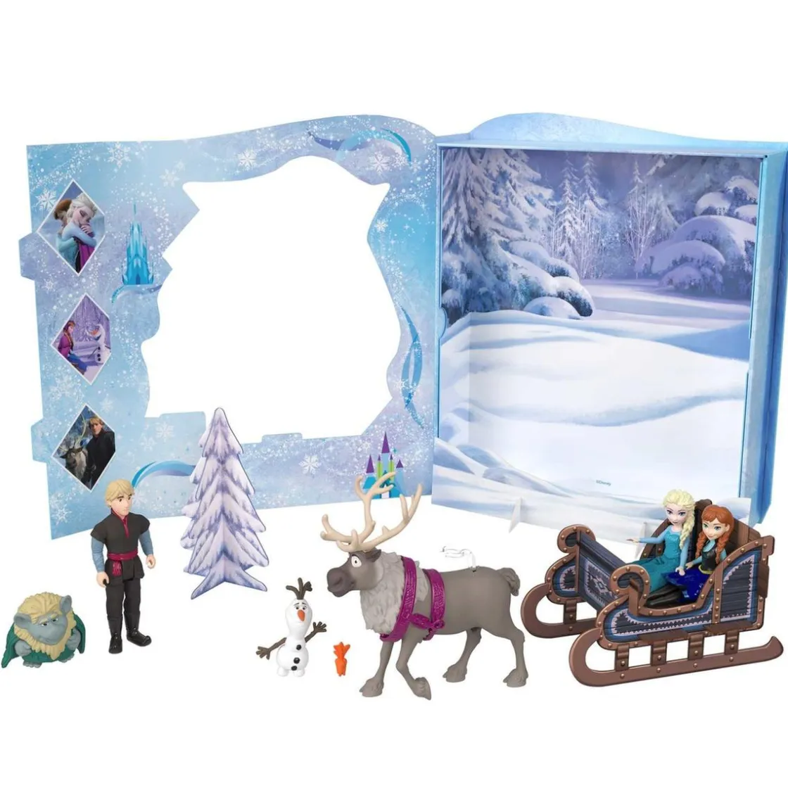 MATTEL - Frozen - Pack 6 figuras Disney Frozen juguete ㅤ