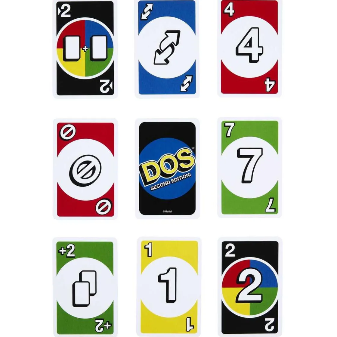 MATTEL - Juego de cartas Dos segunda edición familiar de mesa ㅤ* Friki Zone|Juegos Y Puzzles