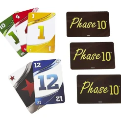 MATTEL - Juego de cartas Phase 10 inspirado en Rummy para fases familiares ㅤ* Friki Zone|Juegos Y Puzzles