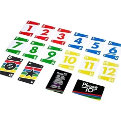 MATTEL - Juego de cartas Phase 10 inspirado en Rummy para fases familiares ㅤ* Friki Zone|Juegos Y Puzzles