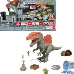 MATTEL - Jurassic World - Figura Espinosaurio Destrozajaulas