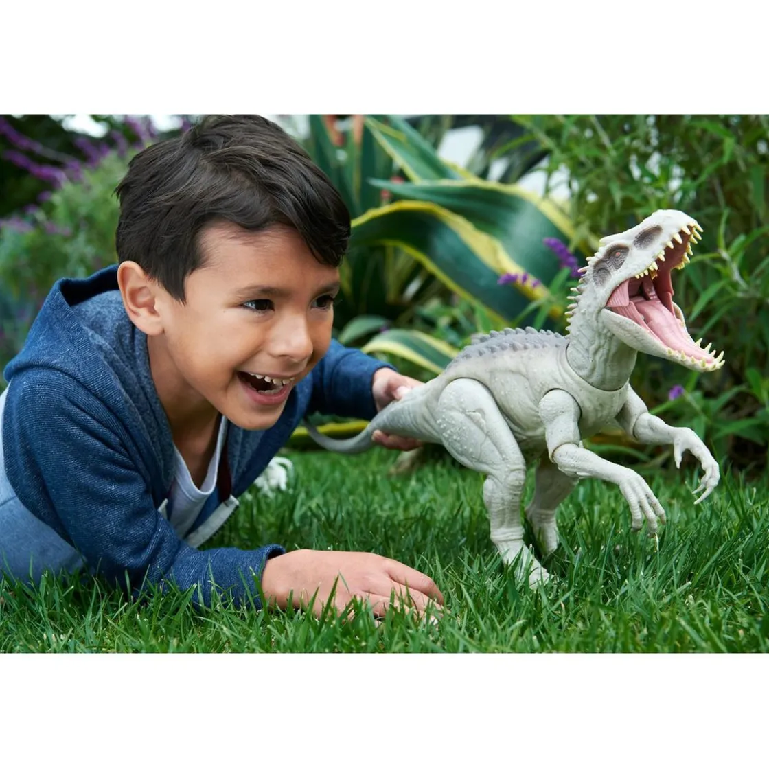 MATTEL - Jurassic World - Indominus Rex camufla y conquista, figura de juguete Jurassic World ㅤ