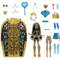 MATTEL - Monster High - Muñeca Skulltimate Cleo con armario y accesorios* Muñecas