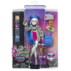 MATTEL - Monster High - Muñeca Ghoulia con mascota y accesorios ㅤ* Muñecas