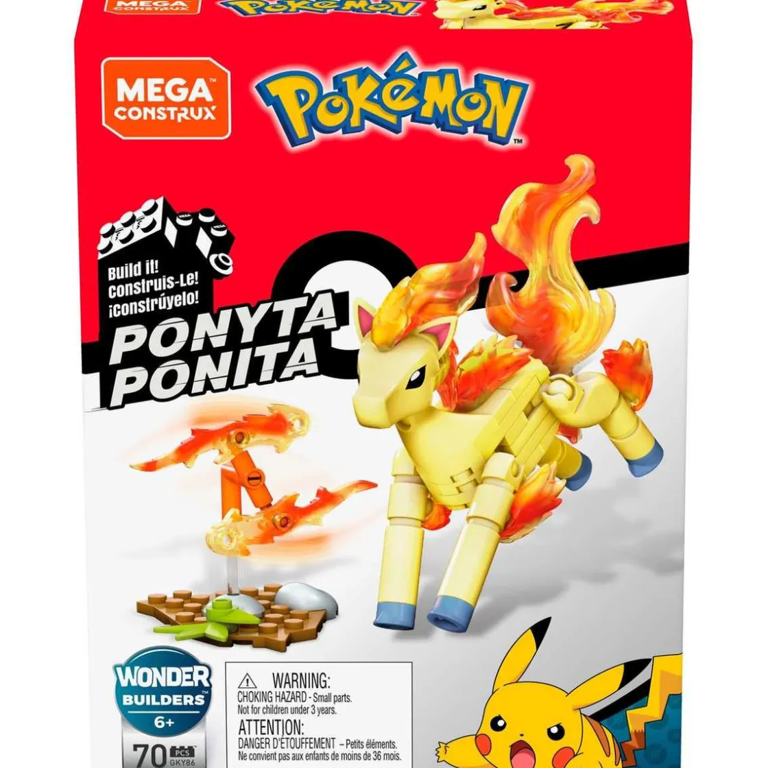 MATTEL - Pokemon - Construcción Mega Pokemon: Set de adaptadores y figuras (Varios modelos) ㅤ* Juguetes De Construcción